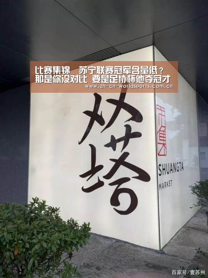 比赛集锦_
苏宁联赛冠军含量低?那是你没对比 要是足协杯他夺冠才是笑话呢(图4) 世界杯